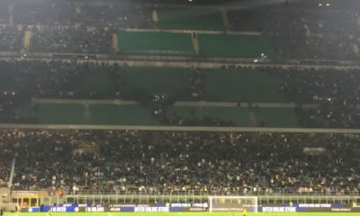 tifosi dell'Inter costretti a lasciare lo stadio dagli ultras
