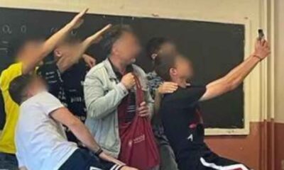 saluti fascisti in classe a roma
